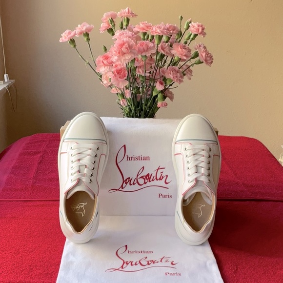 Christian Louboutin Shoes - 🌹CHRISTIAN LOUBOUTIN VIEIRISSIMA LEATHER SNEAKERS